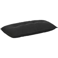 vidaXL Coussin de dossier Noir 100 x 50 cm Tissu velours côtelé