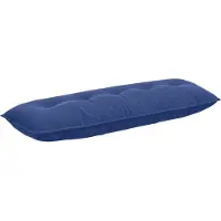 vidaXL Coussin De Dos Bleu Police 140 X 50 Cm Tissu En Velours Côtelé