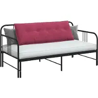 vidaXL Coussin de dossier rouge bordeaux 140 x 50 cm en velours côtelé
