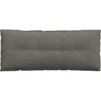 vidaXL Dossier Coussin gris clair 120 x 50 cm Tissu velours côtelé