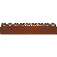 vidaXL Bordures de jardin, 10 pièces, 103 x 0,05 x 22 cm, acier résistant aux intempéries