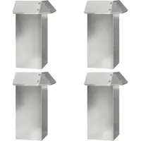 vidaXL : Clôture anti-limaces, 12 pièces, 100 x 3,5 x 25 cm, acier galvanisé