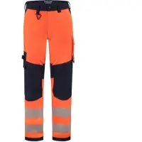 Tricorp 506119 Pantalon De Travail Fonctionnel Stretch Haute Visibilité Redefined - Renforts Aux Genoux - Orange Fluo - 46