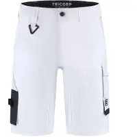 Tricorp 506116 Pantalon De Travail 4-Way Stretch Redefined Court - Blanc - 52