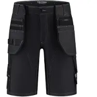 Tricorp 506123 Pantalon De Travail En Jean Functional Stretch - Court - Noir - 48