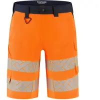 Tricorp 506124 Pantalon De Travail Functional Stretch High Vis - Redefined - Court - FluororangeInk - 58