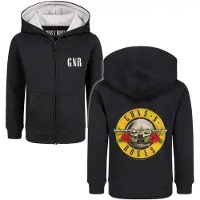 Guns n' Roses Vestes à capuches pour enfants de - Metal-Kids - Bullet - 92 - 152 - pour Enfants - noir - Taille 10 Ans
