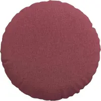 vidaXL Coussins De Siège 2 Pcs Bordeaux Ø50 X 19 Cm Tissu