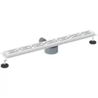 vidaXL Bonde de douche à 362 degrés avec design de ligne Argenté 80 cm