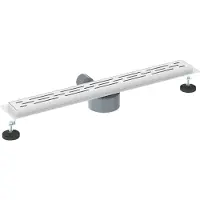vidaXL Bonde de douche à 362 degrés avec design de ligne Argenté 70 cm