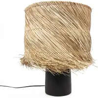 Bazar Bizar La Lampe De Table Pandan-noir Naturel | JABR050BN-40