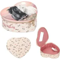 Miss Melody DEPESCHE Miss Melody Mini-Schmuckschatulle Herzform Blossom Pony, Rose, Multicolore