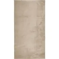 vidaXL Tapis HUARTE à poils courts doux et lavable sable 80x150 cm