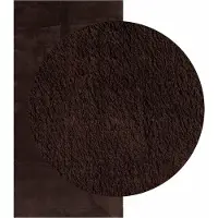 vidaXL Tapis à poils mi-longs, doux et lavable HUARTE Marron