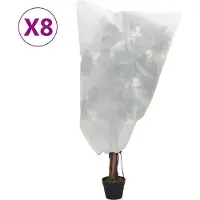 vidaXL Polaire d'hiver avec Kordelzug 8 Stk. 70 g/m² 0,8x1,2 m
