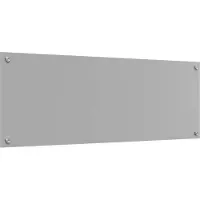 vidaXL Protection de cuisine Gris clair 110 x 40 x 0,6 cm verre trempé