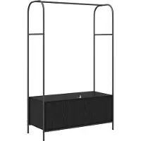 vidaXL Porte-vêtements Noir 100 x 44 x 160 cm Bois d'ingénierie