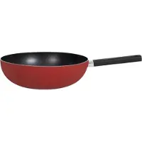 Livoo Poêle wok aluminium 32cm rouge - - MEP156R -