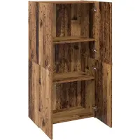 vidaXL Cabinet de Bureau avec étagère Bois ancien 60 x 32 x 115 cm