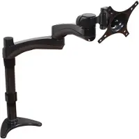 B-Tech BT7373/GB Support de bureau premium (75 x 75mm, 100 x 100mm, taille d'écran jusqu'à 61 cm (24 pouces), capacité de charge 9kg) noir