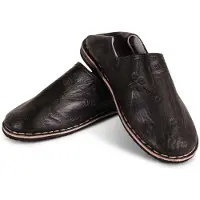 Safaary Babouches marocaines Hommes Noir