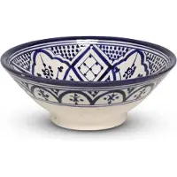 Safaary Bol Marocain Bleu Nakhil Mya Ø 25 x 10cm