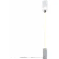 QAZQA Lampadaire Art Déco en laiton avec verre clair - Rid