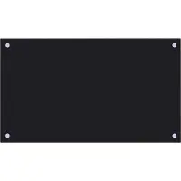 vidaXL Dosserets de cuisine 2 pcs noir 70x40 cm verre trempé