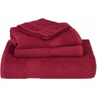 vidaXL Serviettes d'invité 2 pcs bordeaux 30x50 cm 360 g/m² 100% coton