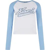 Karl kani T-shirt bleu clair / noir / blanc