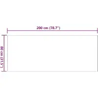 vidaXL Tapis antidérapant en Fourrure artificielle de lapin OLITE Gris