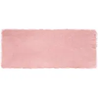 vidaXL Tapis en Peau de Mouton Synthétique Rose 80 x 200 cm Polyester