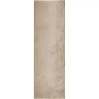 vidaXL Tapis HUARTE à poils courts doux et lavable sable 80x250 cm