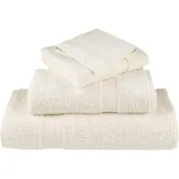 vidaXL Serviettes de sauna de qualité supérieure SOLUND 4 pcs crème