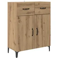vidaXL Sideboard Chêne Artisan 69,5 x 34 x 90 cm Matériau dérivé du bois