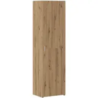 vidaXL , meuble de rangement, 2 pièces, chêne artisanal, 50 x 41 x 225 cm