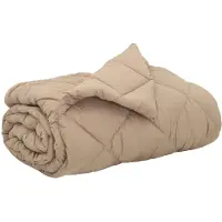 vidaXL Couverture de lit toute saison, 200 x 220 cm, 300 g/m², couleur taupe