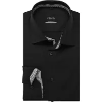 Venti Modern Fit Chemise noir, Unicolore