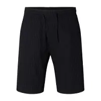 Selected Coupe Côtelée Décontractée Short Homme Le noir XL