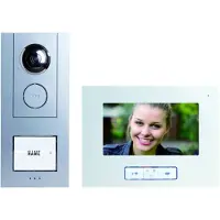 M-E modern-electronics VISTUS VD ALU-6710 S Interphone-portier vidéo filaire argent (41174)