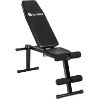 TecTake Banc de Musculation, d'Haltérophilie en Acier - noir