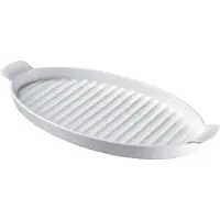 Westmark Plateau de service | Porcelaine | Blanc | 40 x 20 cm