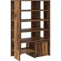 vidaXL Cabinet à chaussures 2 pcs Bois ancien Bois d'ingénierie