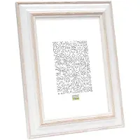 Deknudt Cadre photo blanc avec accent naturel 18x24 S221H1