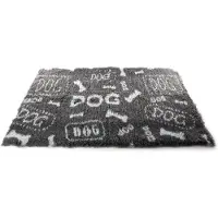 Martin Tapis pour animal - VetBed - Gris uni - 50cm x 75cm - Confortable - Intérieur