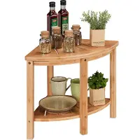 Relaxdays Etagère d'angle en bambou RD45682