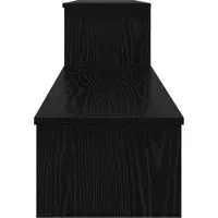 vidaXL Ensemble de meubles TV , 180,5 x 30 x 43 cm, noir, imitation chêne