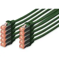 Digitus DK-1644010-G-10 Patchcable Cat. 6, S/FTP, 1,0 m, grün, 10er