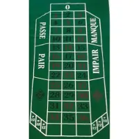 HOT Games robe roulette 180x90cm.lit feutre vert.