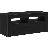 vidaXL Armoire TV noir imitation chêne 90 x 35 x 40 cm Bois composite